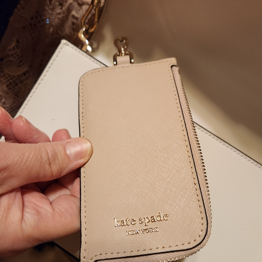 Kate Spade Beige and White Crossbody Bag - Picture 7 of 9